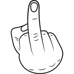 Middle Finger Emoticons For Facebook, Email Sms Id 256x256 Middle Finger Emoticons For Facebook, Email Sms Id