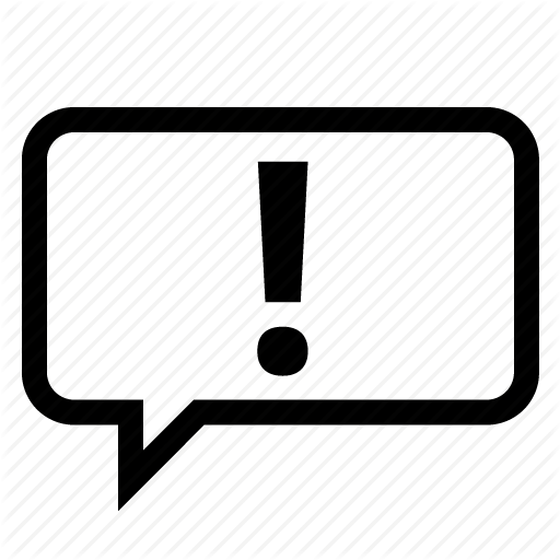 512x512 Chat, Exclamation, Facebook, Media, Message, No, Social Icon