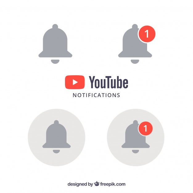 626x626 Youtube Notification Bells Vector Free Download