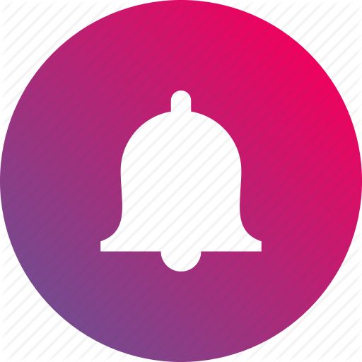 512x512 Alert, Bell, Campane, Gradient, Handbell, Notification Icon