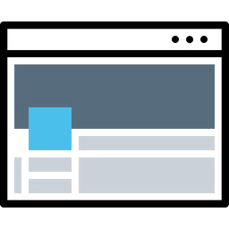 256x256 Window, Web, Facebook, Cover, Page, Layout, Design, Wireframe Icon