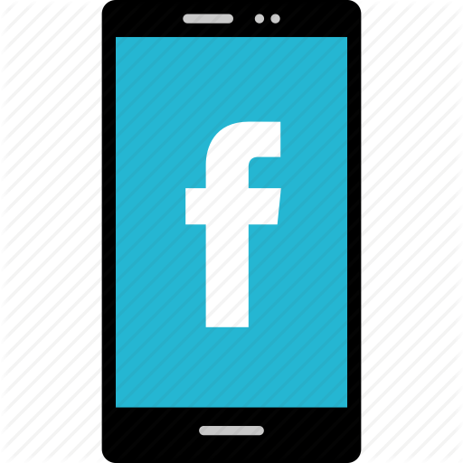 512x512 Cell, Facebook, Internet, Online, Phone, Web Icon