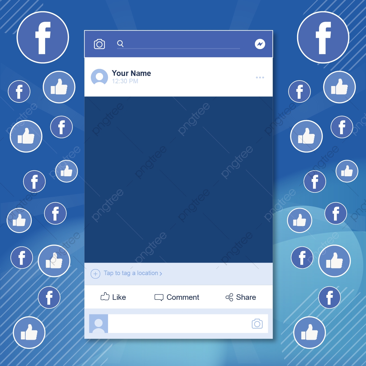 1200x1200 Social Media Background Icons Facebook Emoji Emojis Post Template