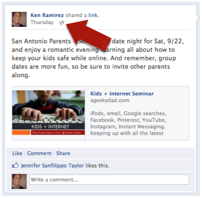 406x397 Who Sees What On Facebook A Geeky Dad