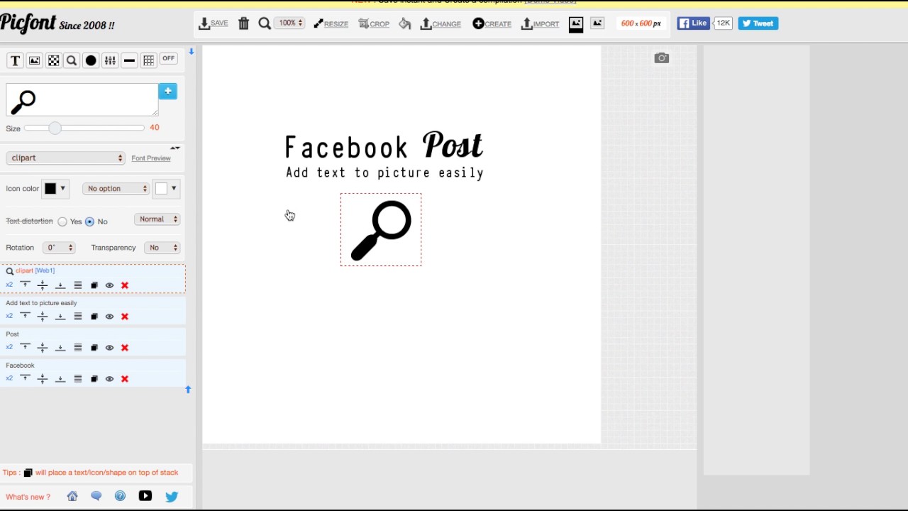 1280x720 Create A Facebook Post With Text And Icons