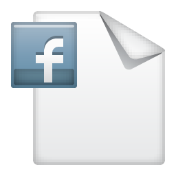 256x256 Document, Facebook, Post Icon