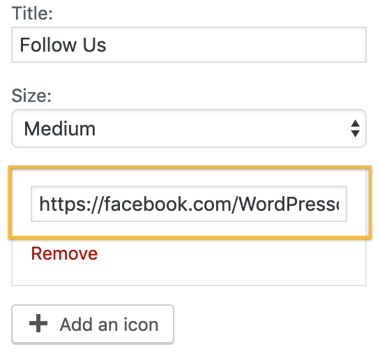 545x510 Social Icons Widget Support