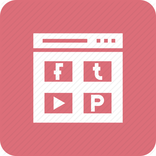 512x512 Facebook, Like, Page, Pintrest, Profile, Twetter, Youtube Icon