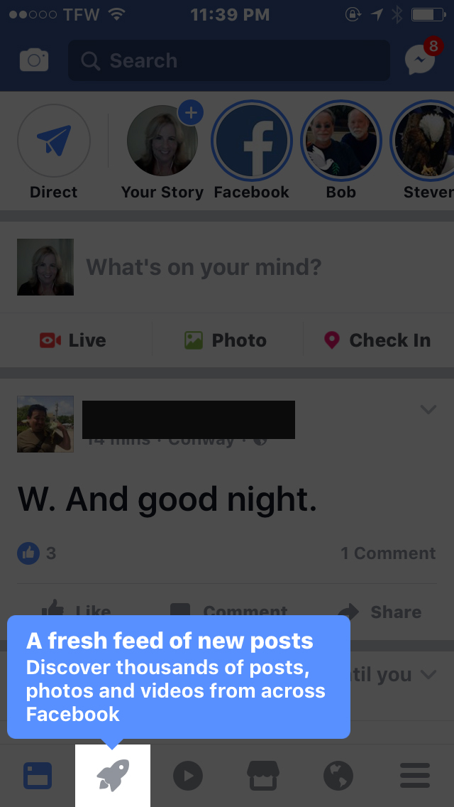 640x1136 New Rocket Icon On Facebook Mobile App Creative Web Concepts Usa