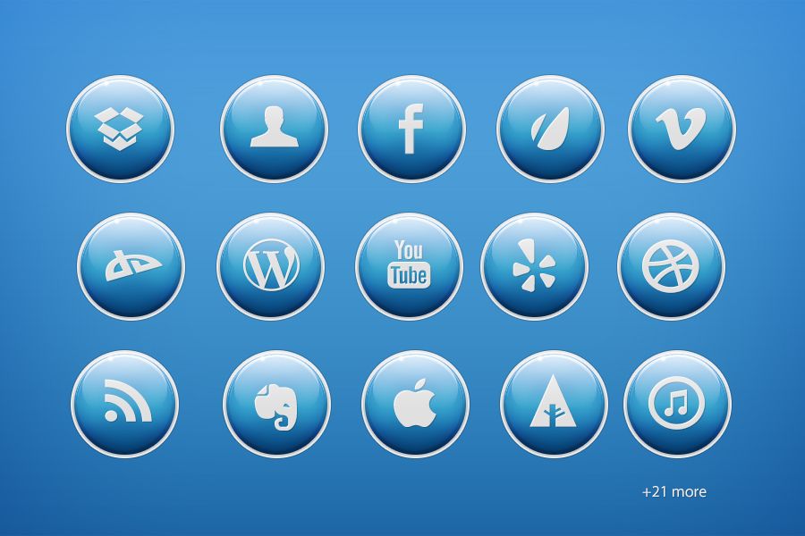 900x600 Facebook Round Icon Png