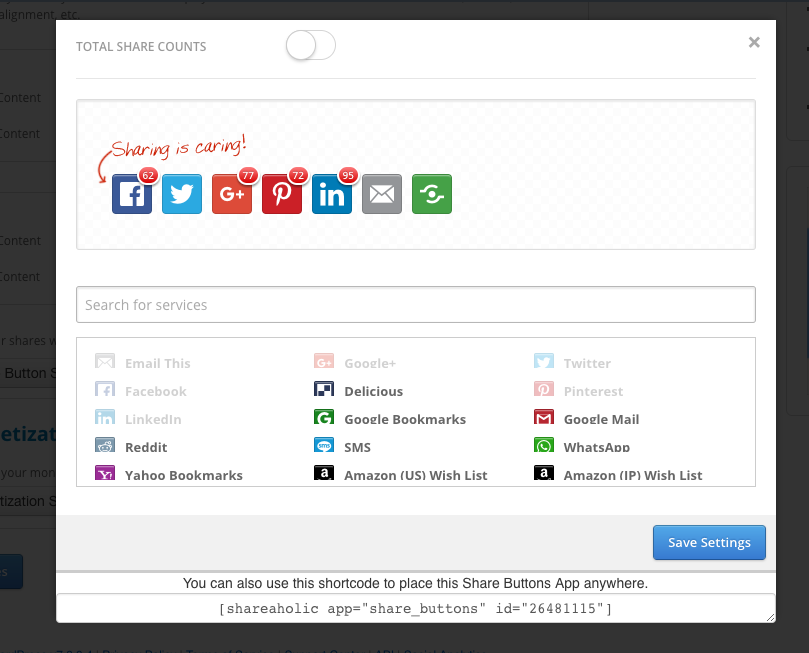 809x653 Adding, Removing And Reordering The Social Media Icons In Share