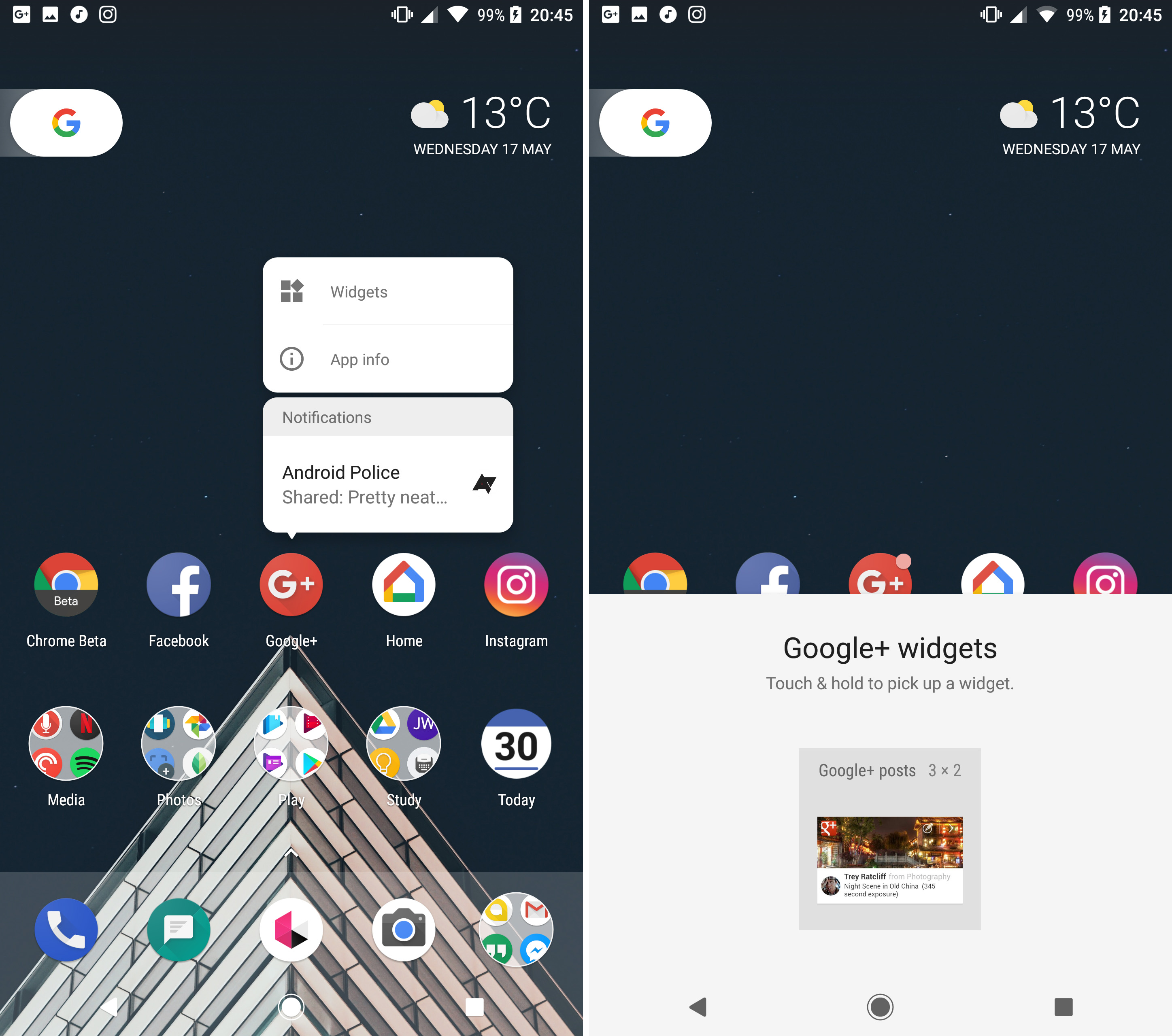 2895x2560 Android O Feature Spotlight Get Quick Access To An App's Widgets