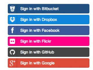 320x240 Bootstrap Snippet Social Buttons For Bootstrap Using Html Css