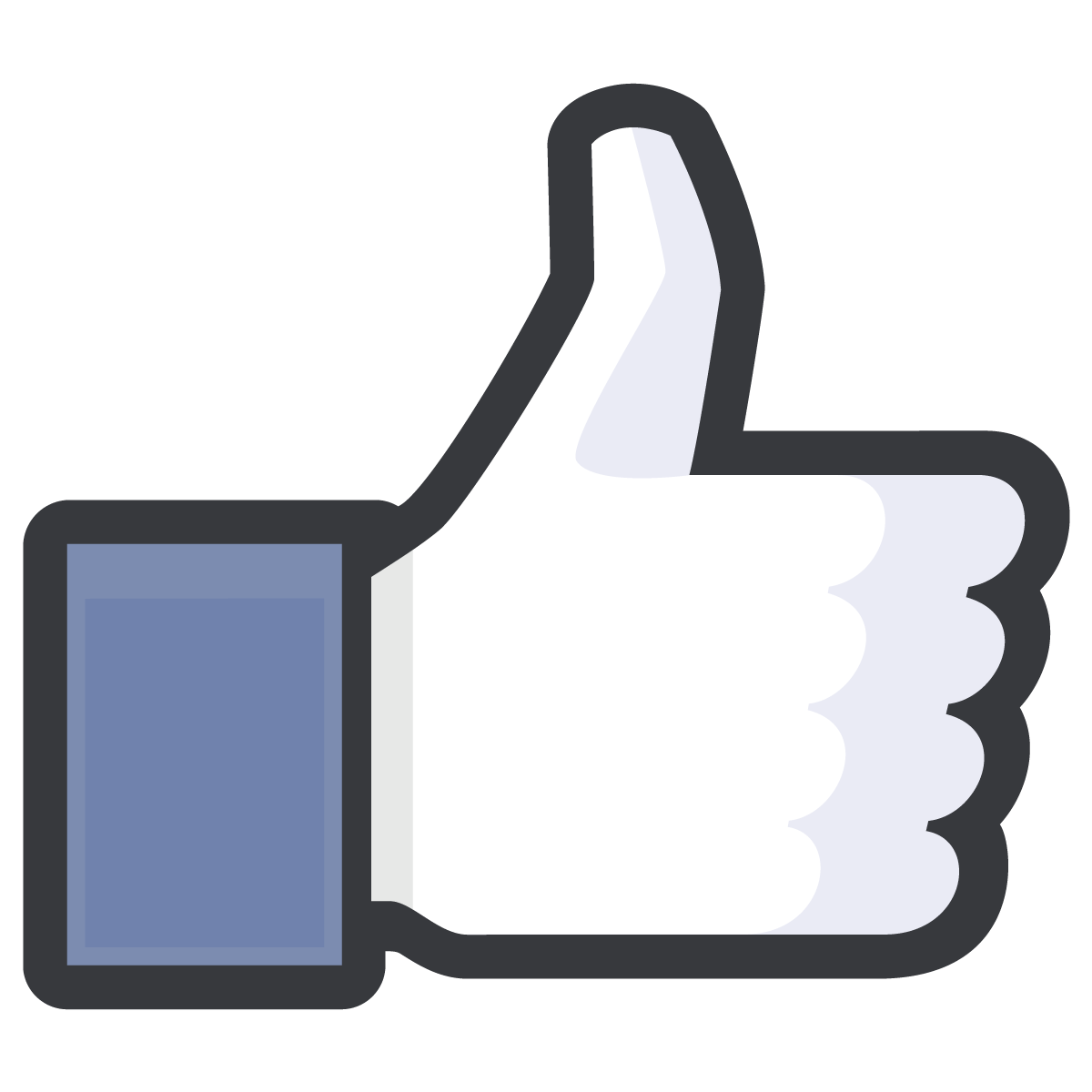 1200x1200 Facebook Thumbs Up Icon Black Outline Free Vector Silhouette