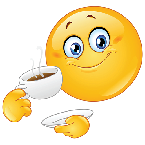 500x500 Coffee Smiley Smileys Facebook Emoticons, Smiley, Emoticon