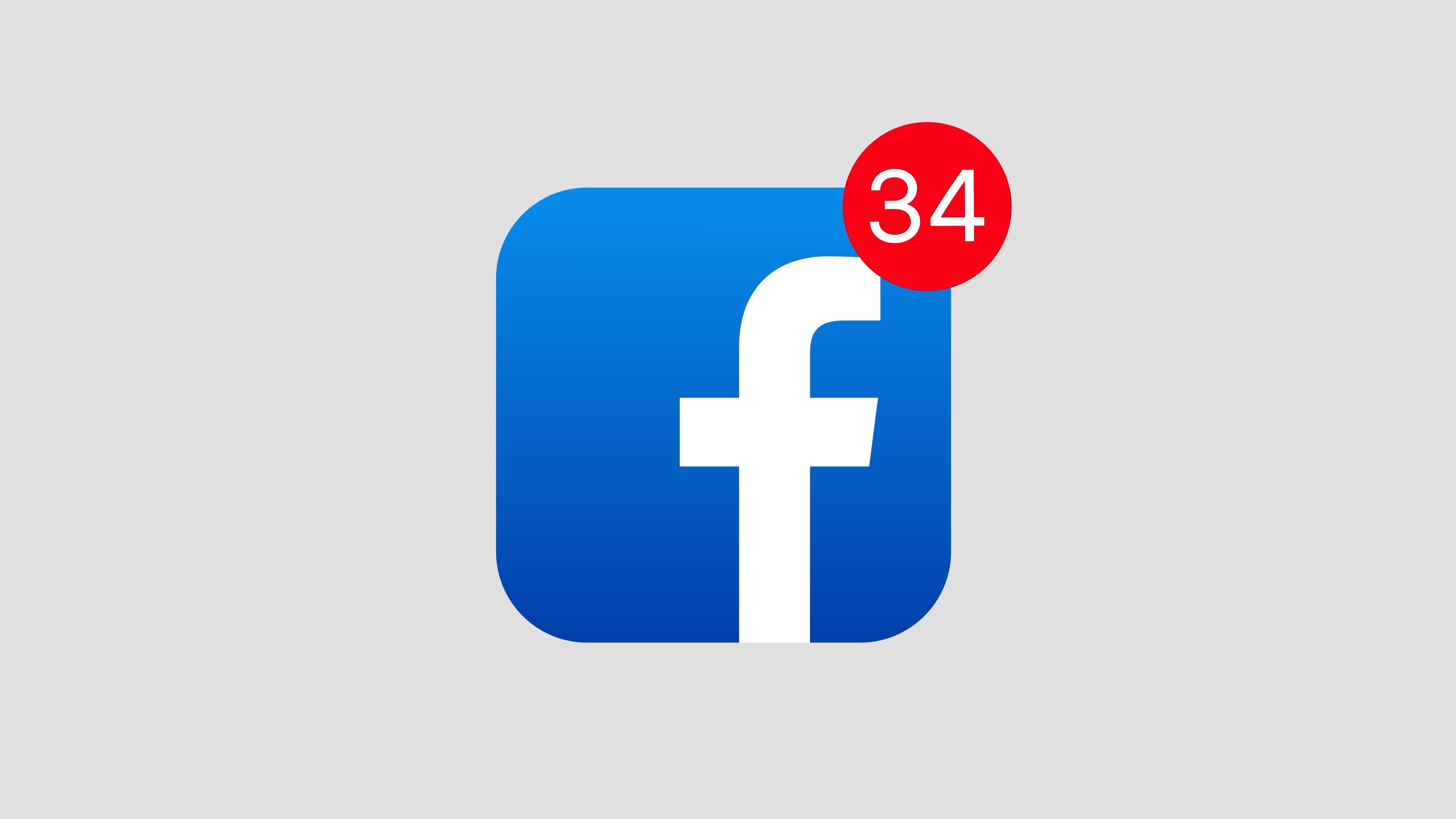 3840x2160 Stock Video Animation Of Facebook Social Media Website Logo App