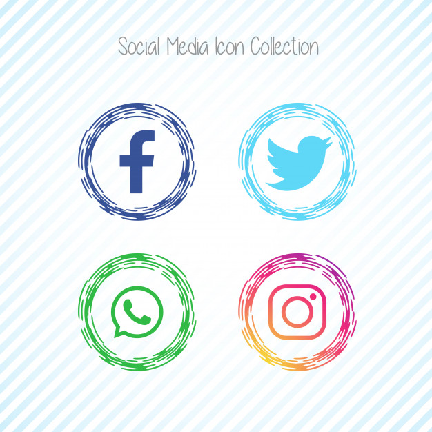 626x626 Creative Social Media Icons Facebook Vector Free Download