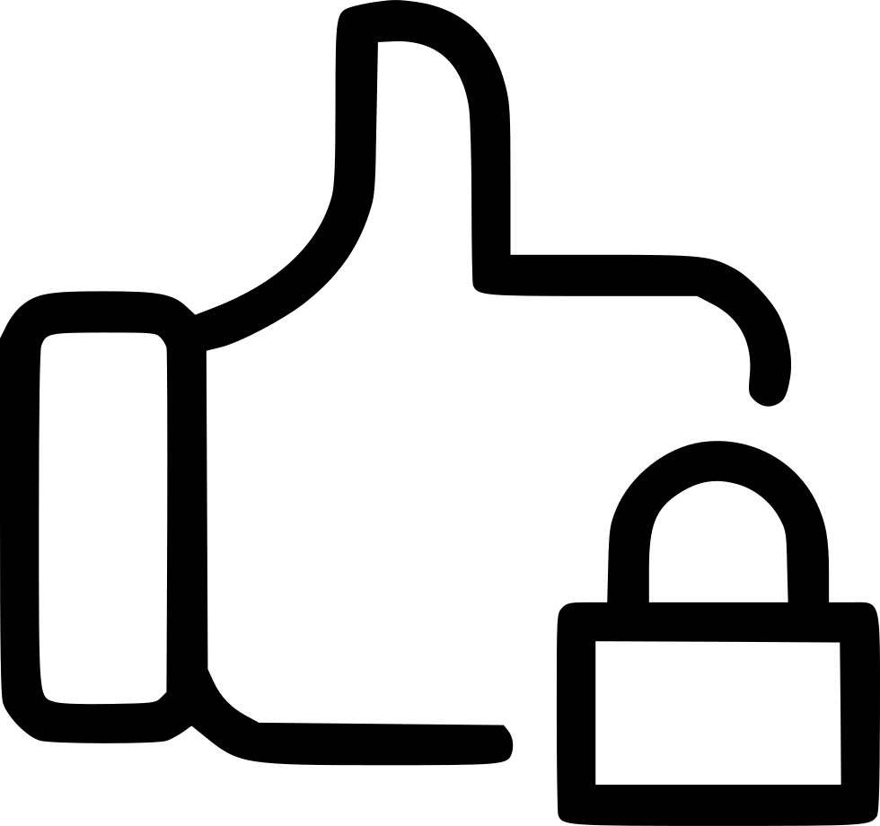 980x920 Like Facebook Social Thumb Up Favourite Lock Png Icon Free