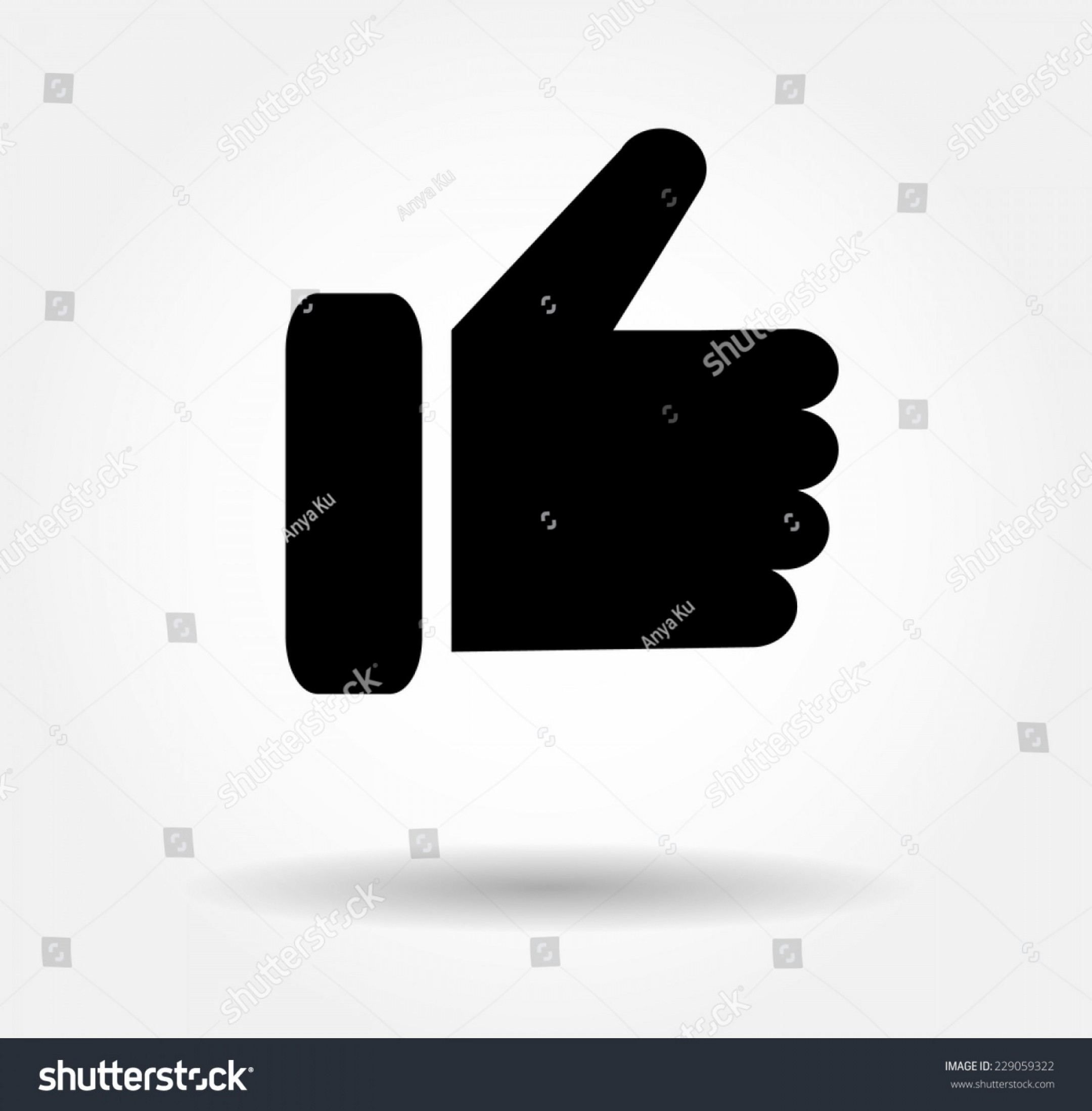 2160x2196 Black Button Hand Like Icon Facebook Soidergi