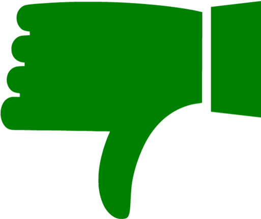 513x431 Hd Thumbs Down Png Green