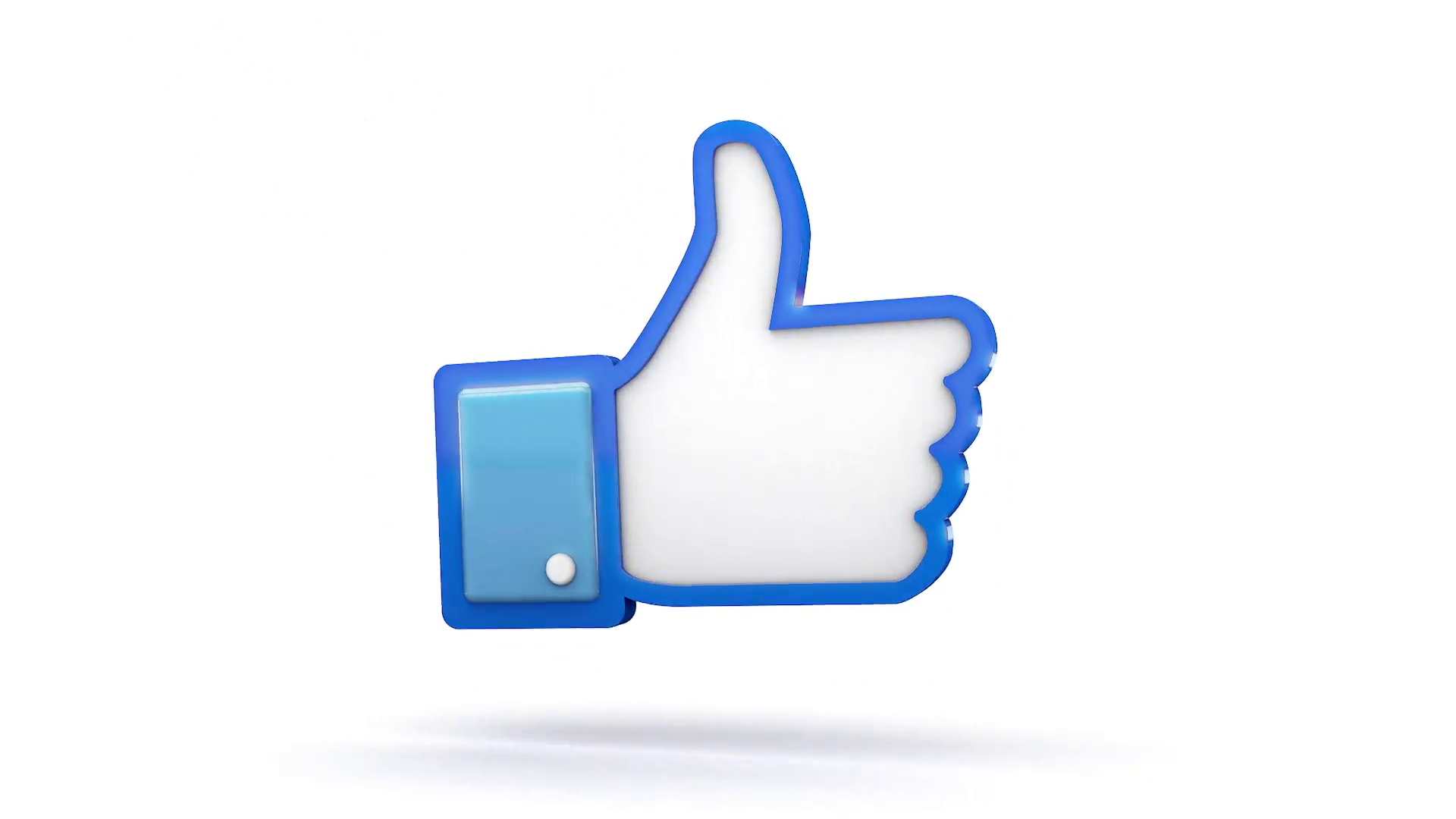 1920x1080 Facebook Thumbs Up Symbol Animates In Motion Background