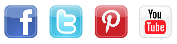 600x150 Facebook Twitter Icons Images