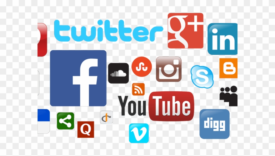 880x502 Social Media Icons Clipart Cluster