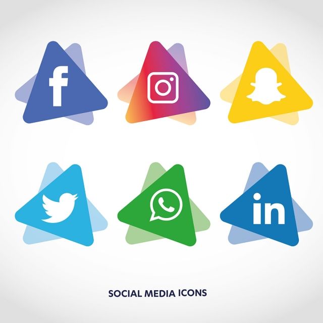 640x640 Social Media Icons Set Logo Vector Illustrator, Social, Media