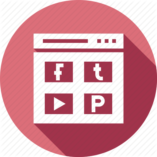 512x512 Facebook, Like, Page, Pintrest, Profile, Twetter, Youtube Icon