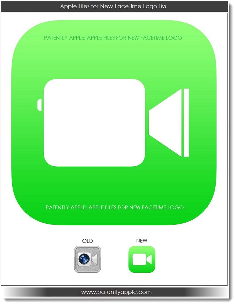800x1038 Apple Trademark For The New Green Facetime Icon