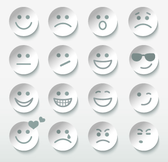 340x327 Different Face Expression Icon Vector Free Download