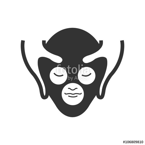 500x500 Bold Icon Facial Massage Icon Stock Image And Royalty Free Vector