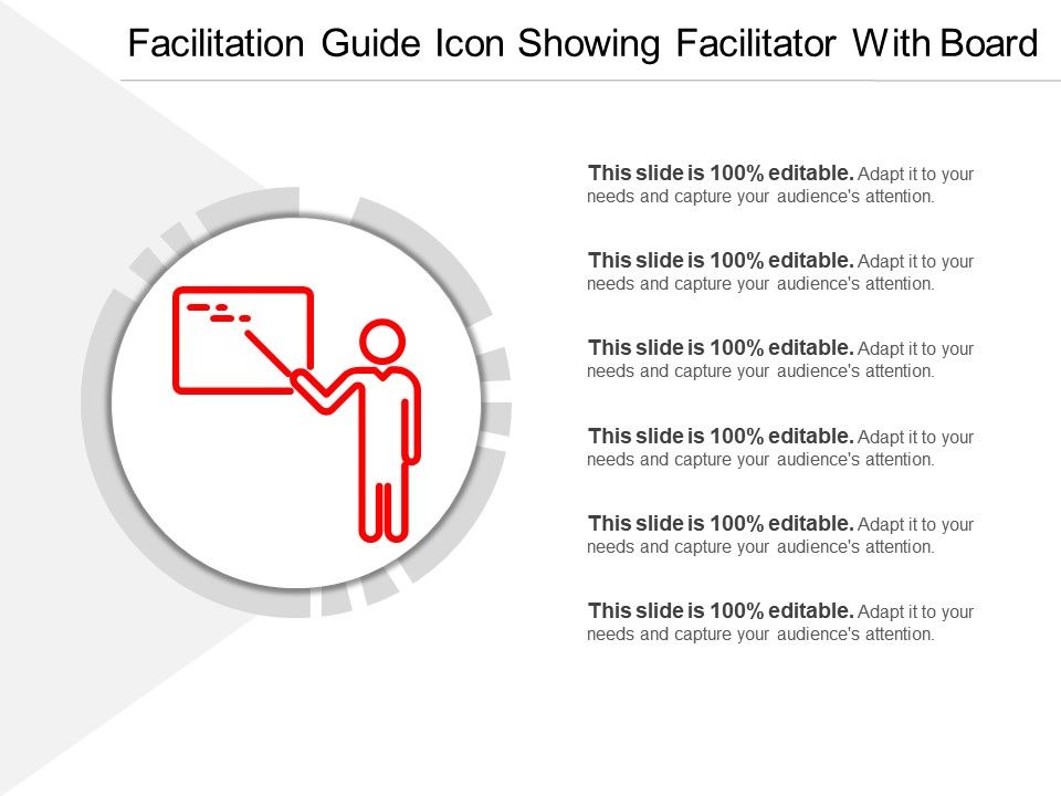960x720 Facilitation Guide Icon Showing Facilitator With Board