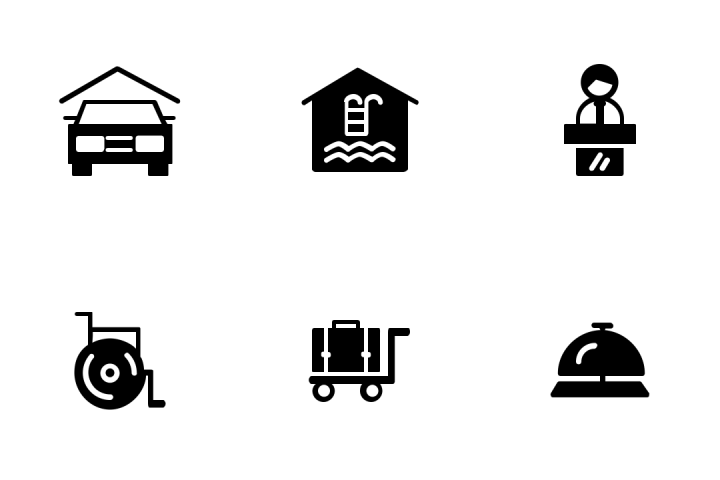 720x480 Download Hotel Facilities Icon Pack