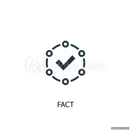 500x500 Fact Icon Simple Element Illustration Fact Concept Symbol Design