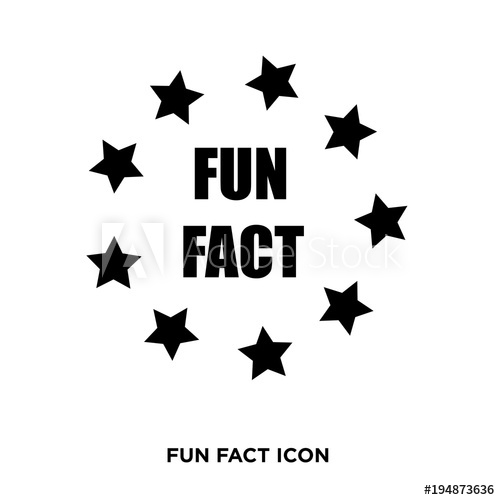 500x500 Fun Fact Icon,flat Vector Sign Isolated On White Background