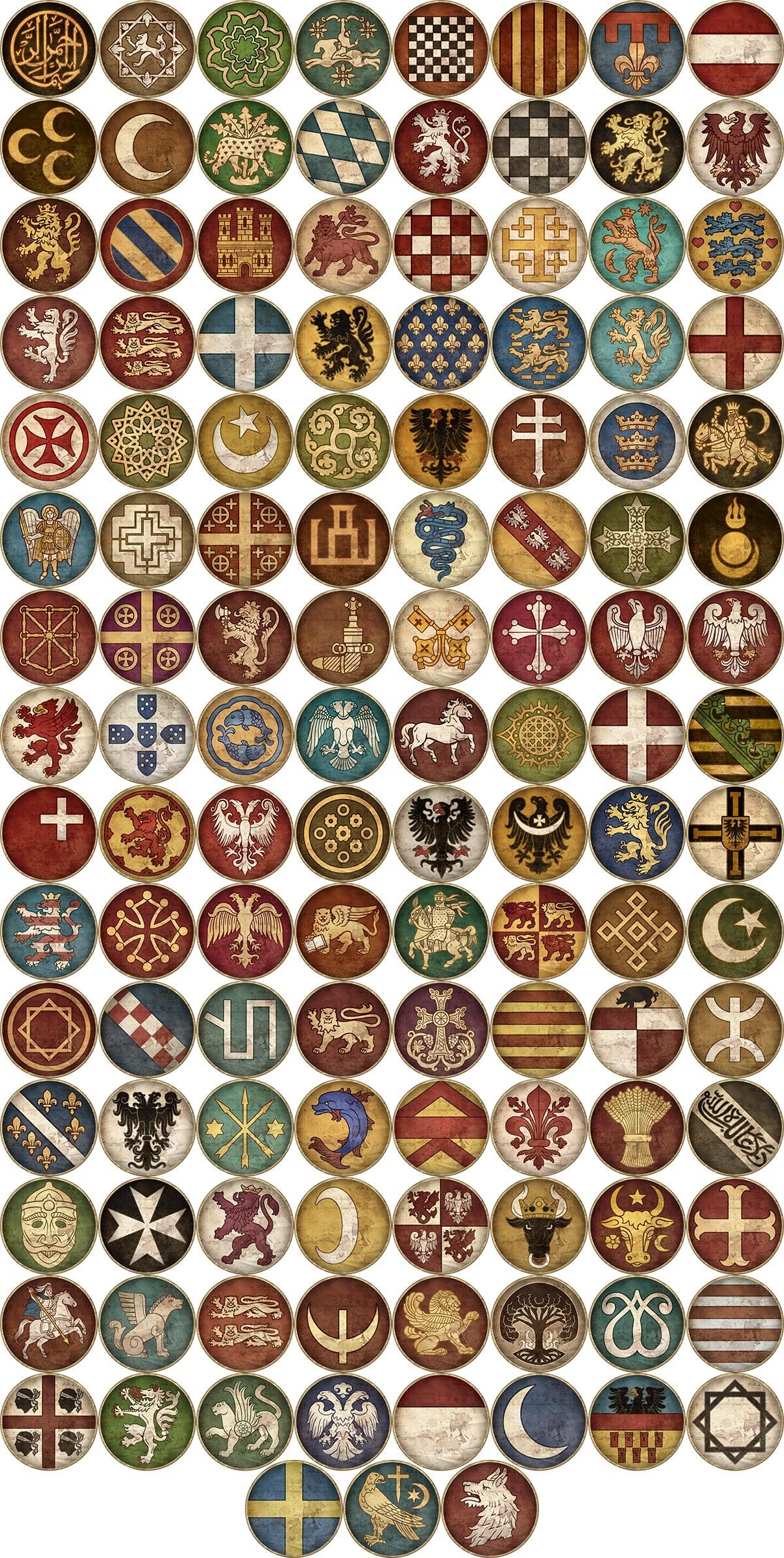1200x2383 Starting And Emergent Faction Icons Design, Graphics