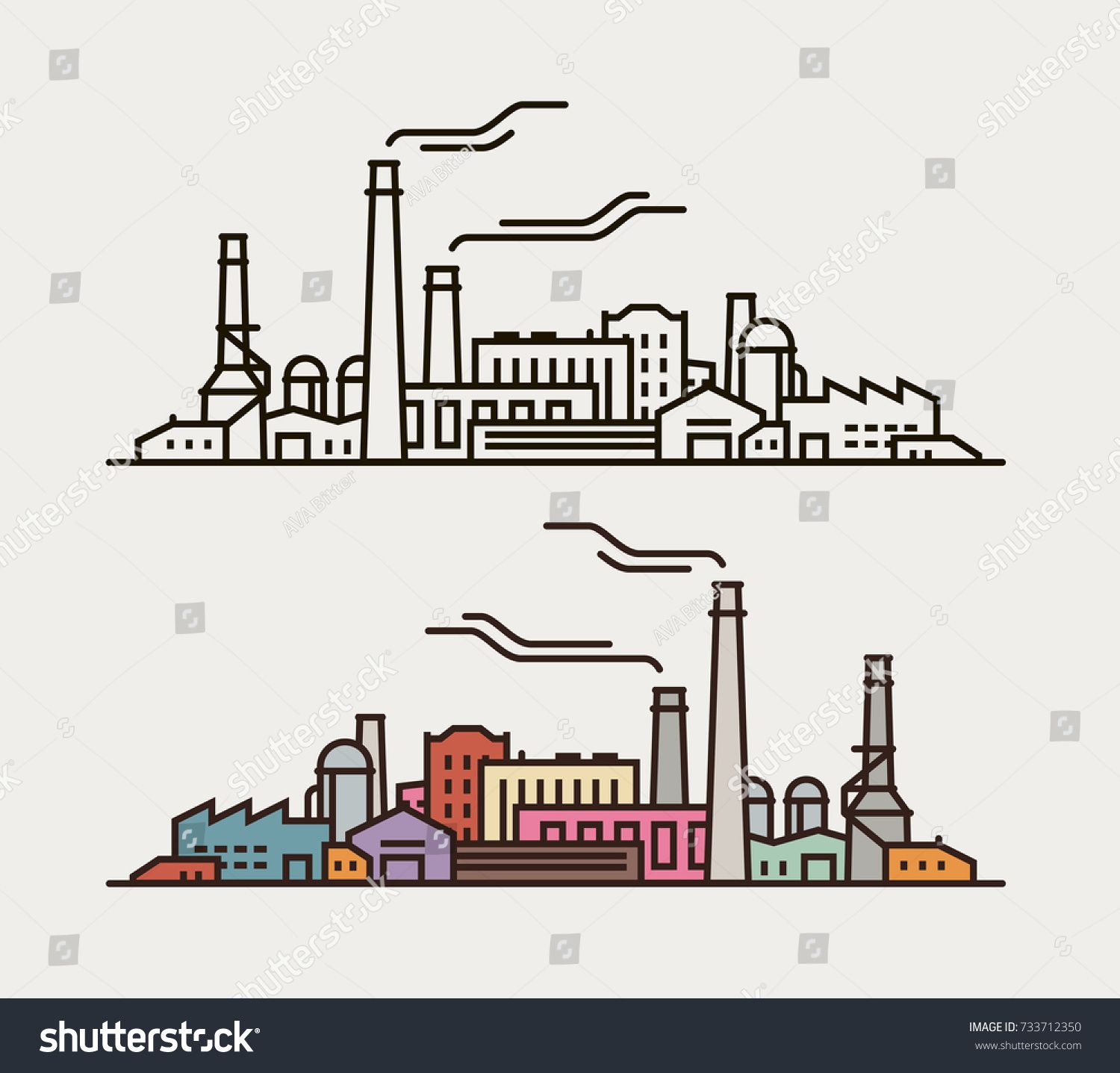 1500x1437 Industry Concept Industrial Enterprise, Factory, Building Icon