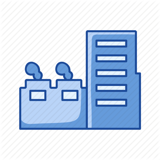 512x512 Building, Estate, Factory Building, Industrial Building Icon