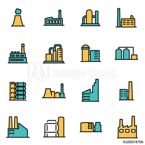 Trendy Flat Line Icon Pack For Designers And Developers Vector 500x500 Trendy Flat Line Icon Pack For Designers And Developers Vector