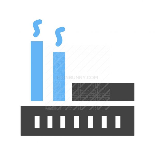 Factory Blue Black Icon 600x600 Factory Blue Black Icon