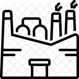 256x256 Factory Icon Of Line Style