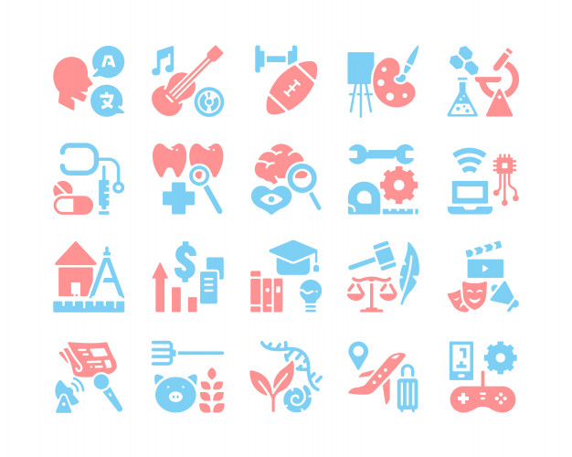 626x500 Faculty Of University Icon Set Vector Premium Download
