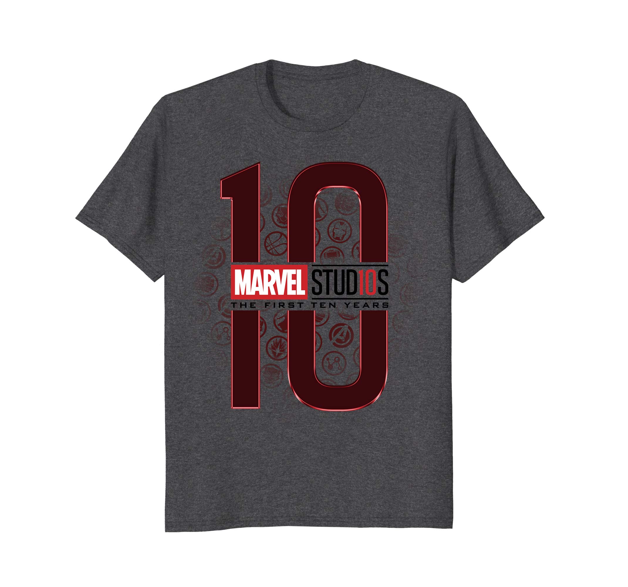 2140x2000 Marvel Studios Years Icon Fade Logo Graphic T Shirt