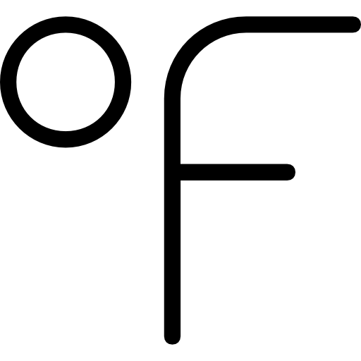 512x512 Fahrenheit Degrees Symbol Icons Free Download