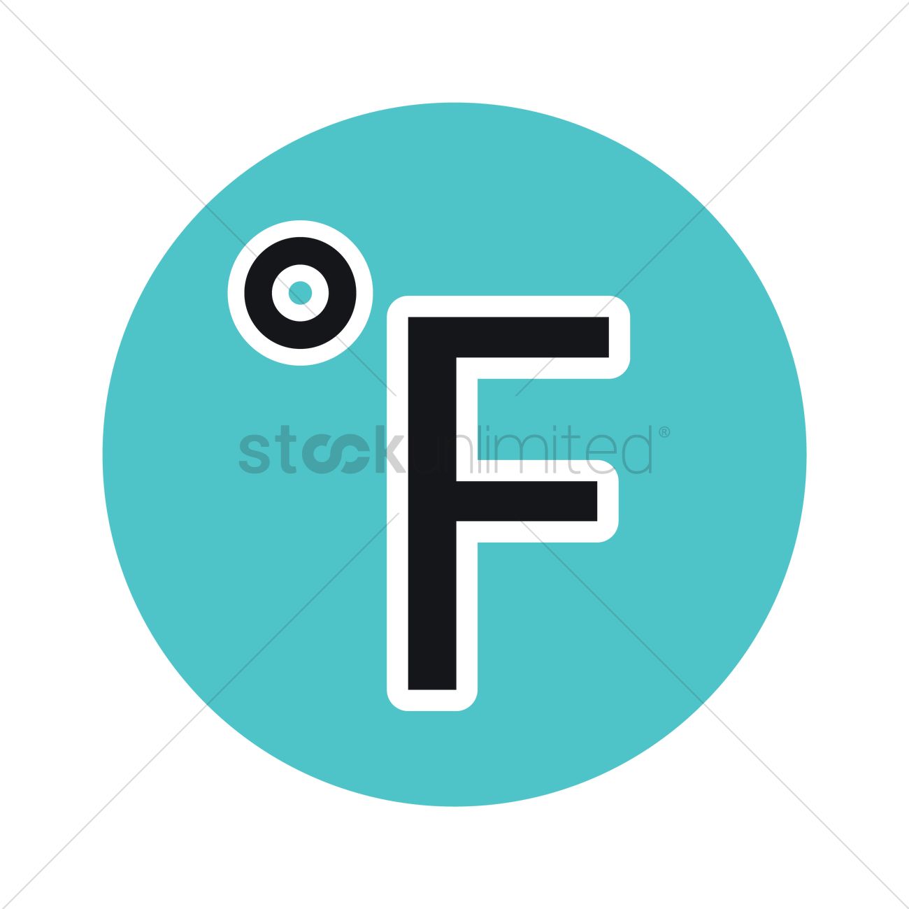 1300x1300 Fahrenheit Icon Vector Image