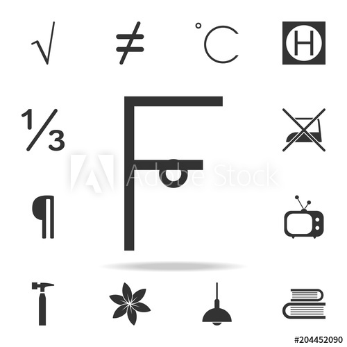 500x500 Fahrenheit Symbol Temperature Icon Detailed Set Of Web Icons
