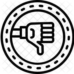 256x256 Fail Icon Of Line Style