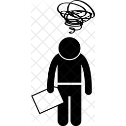 256x256 Fail Student Icon Of Glyph Style