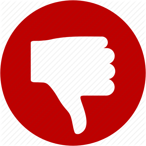 512x512 Cancel, Delete, Fail, Negative, Reject, Thumb Down, Wrong Icon